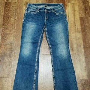 Women's Silver Suki straight leg jeans Sz.14/L32